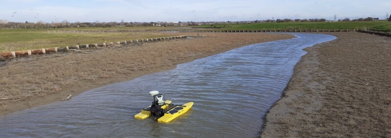 RCV boat bathymetric survey